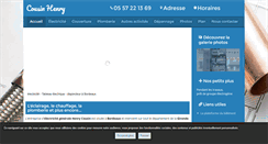 Desktop Screenshot of electricite-plombier-bordeaux-cousin-henry.fr